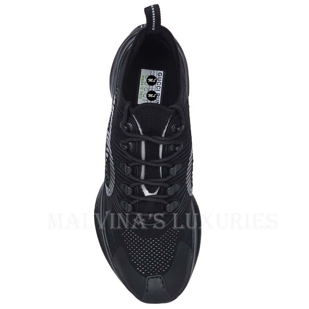 GUCCI SNEAKERS RUN RUBBER TRIMMED MESH SHOES w GG LOGO sz 42 US 12 - Picture 11 of 16